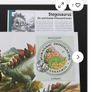 Rare Stegosaurus Dinosaur coin in vintage stamp cover Image 7