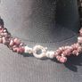 Garnet and Turquoise Silver Necklace Image 9