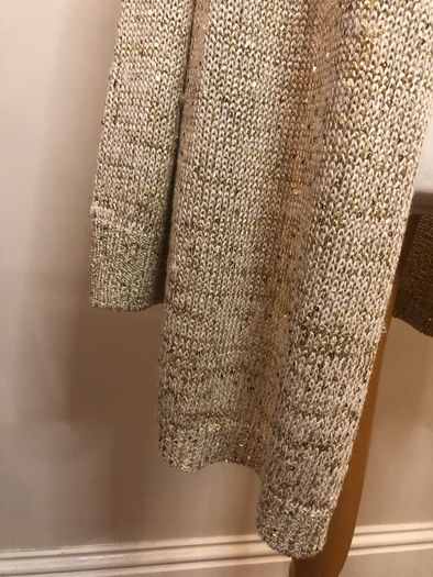 So fabulous gold sparkly cardigan (2XL)