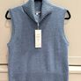 American luxury designer Veronica Beard luxury cashmere sleeveless polo neck BRAND NEW Image 5
