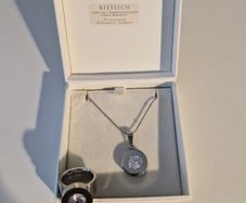Necklace & Ring Set (Stainless Steel, Crystal Design)