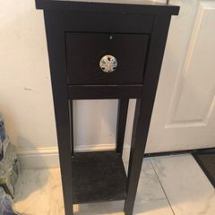 tall lamp stand with drawer storage