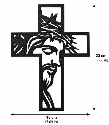 Jesus Christ Cross Wall Art Modern Christian Home Decor