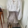 White linen blouse Size 12 EU40 Image 8
