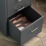 5-Drawer Mobile File Cabinet Office Filing Cabinets Under Desk Rolling Filing Organizer Metal Storage Cabinet with Casters for Home and Office Grey Image 5
