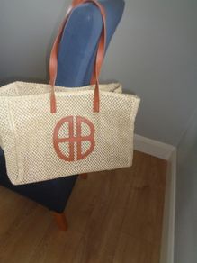 Ethnic Style Tote Bag with a Logo for Sale