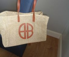 Ethnic Style Tote Bag with a Logo for Sale