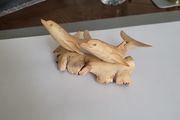 Dolphin carving