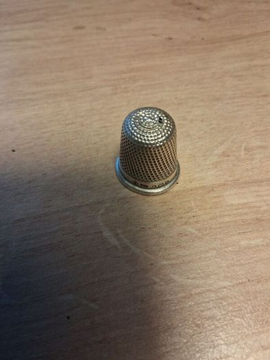 Early 20th Century Sterling Silver Money Clip and Thimble