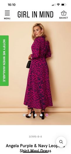 Pink maxi button dress with belt. Size 10 (girl in mind)