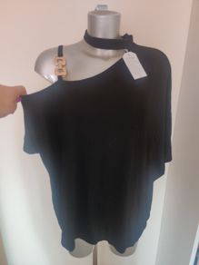 BNWT Black chocker top size L UK18 EU46 Postage included