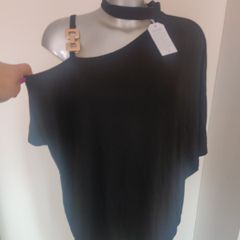 BNWT Black chocker top size L UK18 EU46 Postage included
