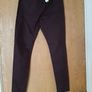 Primark  Burgundy Coated Trousers . S.12  B.N.W.T. Image 4