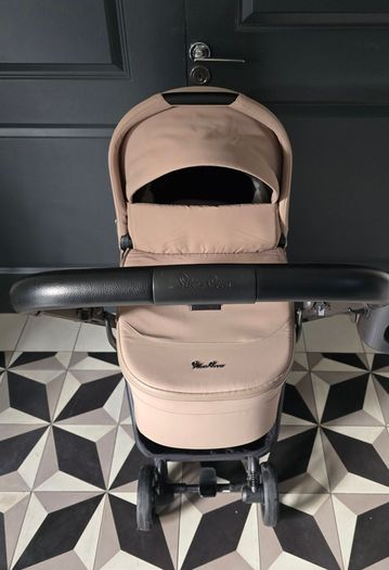 Silver Cross Nia Champagne Compact Travel Stroller with Carrycot