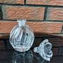 Vintage Crystal Perfume Bottle With Stopper Image 2