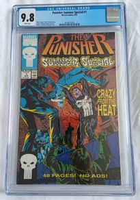 The Punisher Summer Special Marvel Issue 1 CBCS / CGC 9.8 Certified Graded Comic Framed  DC