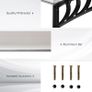 0.9 x 1.2 m Window Awning Door Canopy Modern Polycarbonate Cover Outdoor Rain Snow Sunlight Protection Hollow Sheet Image 5