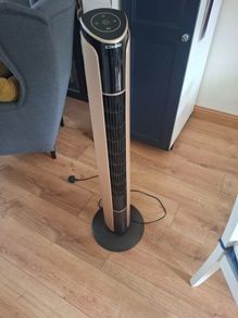 Simplex rotating tower fan