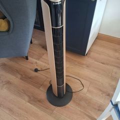 Simplex rotating tower fan