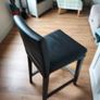 Leather Bar Stools x 2 Image 2