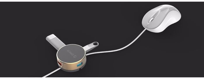 ORICO USB 3.0 HUB (5Gbps) 4 Ports Cross Shaped Slots Bottom Aluminum Alloy Compact Design (Brand New/Warranty)