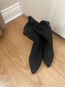 black sock boots