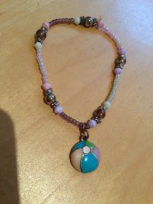 Beach ball Charm girls bracelet