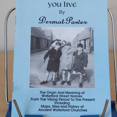 The Street Where You Live by Dermot Power 1993 booklet 20pp Waterford street names FREEPOST