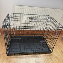 Double door pet crate 77 cm L x 49 cm W x 54 cm H