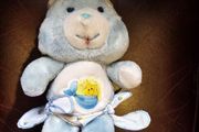 Baby Tugs Blue Bear HTF Carebear Kenner American Greetings Corporation AGC 1983 Plush Teddy 12inch Large Vintage