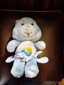 Baby Tugs Blue Bear HTF Carebear Kenner American Greetings Corporation AGC 1983 Plush Teddy 12inch Large Vintage