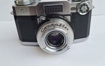 vintage zeiss ikon contaflex camera with case carl zeiss tessar lens not tested