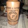 Antique stoneware ginger beer bottle from the Norfolk brewer Steward & Patteson Limited, featuring a "1D" (one penny) price mark Image 3