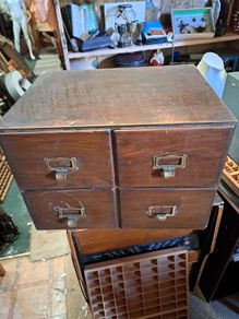 Antique Oak Filing Cabinet