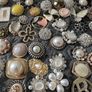 Mixed Random Imperfect Decorative Rhinestone, Pearl & Metal Craft Buttons Image 6
