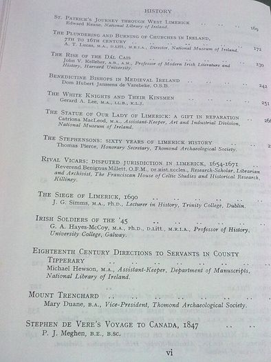 North Munster studies Limerick Tipperary Clare history archaeology