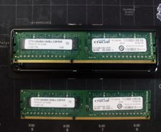 Crucial 8gb (2x4gb) Ddr3 1600mhz 240-pin Udimm 1.5v Ram Kit