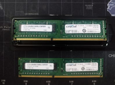 Crucial 8gb (2x4gb) Ddr3 1600mhz 240-pin Udimm 1.5v Ram Kit
