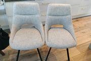 2 EZ Living Fabric Dining Chairs