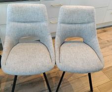 2 EZ Living Fabric Dining Chairs
