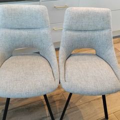 2 EZ Living Fabric Dining Chairs