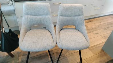 2 EZ Living Fabric Dining Chairs