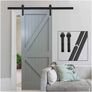 4 ft / 122 cm Sliding Barn Door Kit Set Image 4