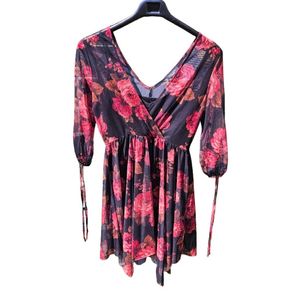 Mesh rose dress