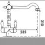 Copper sink tap Image 2
