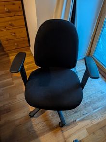 black office chair
