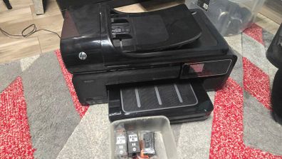 HP 7500a wide A3 Printer + 3 black ink cartridges