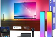 Govee Envisual WiFi RGBIC LED Lights, DreamView T1 Pro Smart LED TV Backlights, Alexa &amp; Google Assistant Compatible Light Bars for 55-65 inch Screen