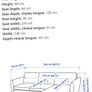 IKEA Smedstorp 4 seater chaise longue Image 5