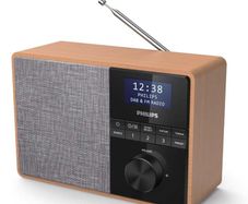 PHILIPS Audio Wooden Housing DAB+/FM/ Clock Bluetooth Radio